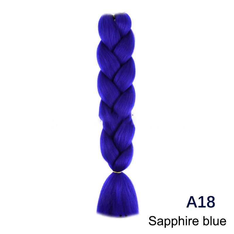 Jumbo Braiding Hair Long 24 Inch Hair Extensions Solid Color Synthetic Braids Hair Twist Braiding Hair For Women
