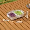 Large Capacity 4-Compartment Spice and Seasoning Storage Box