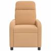 Massage Recliner Beige Boucle