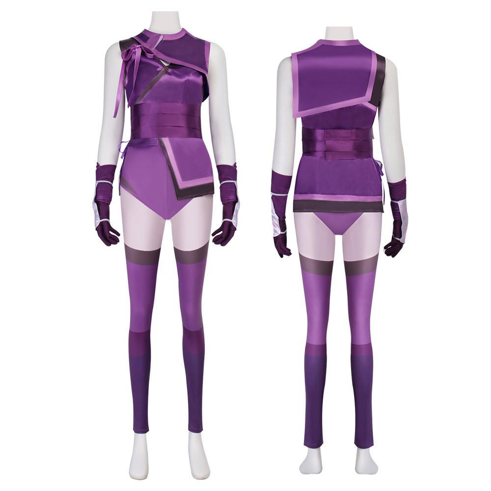 Mortal Kombat Mileena Costume With Polyester Fabric For Game Cosplay And Party Events