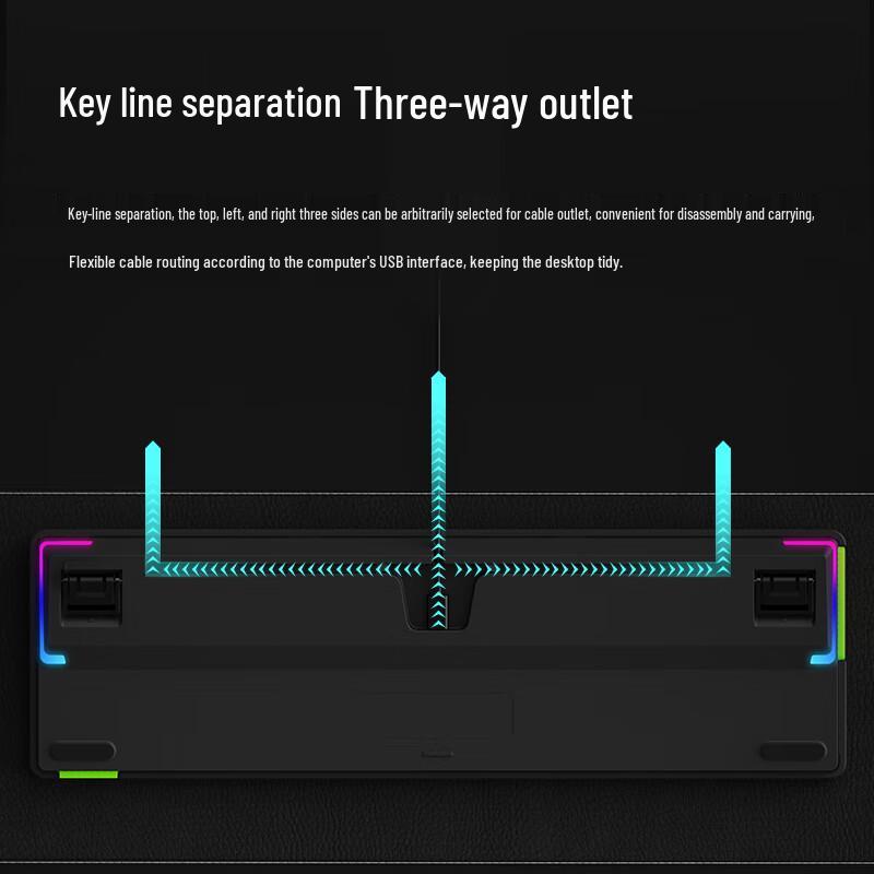 Rapoo V500PRO Upgrade 104-Key Wired Backlit Mechanical Gaming Keyboard