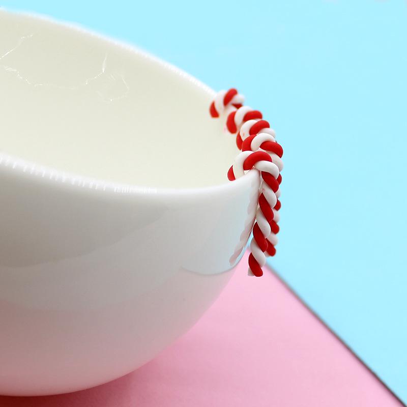 Mini Christmas Tree Resin Ornaments - Red & Green Gift Bag Set