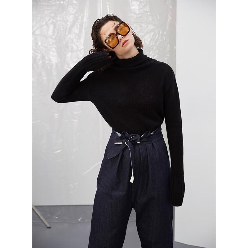 Women's High-Neck Cashmere Blend Sweater