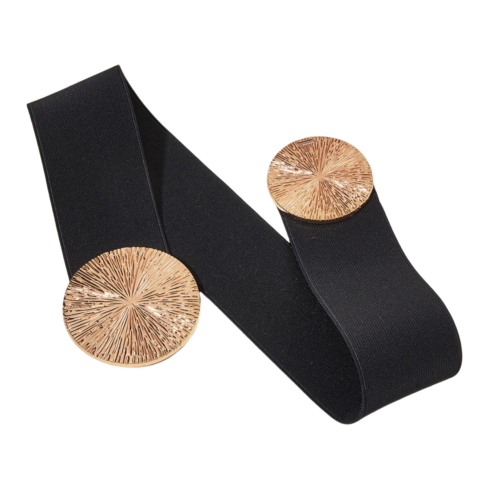 

Эластичный пояс шириной 6 см, модный декор пряжкой, кушак, регулируемый эластичный пояс для женщин, для платьев, джинсов, брюк 1