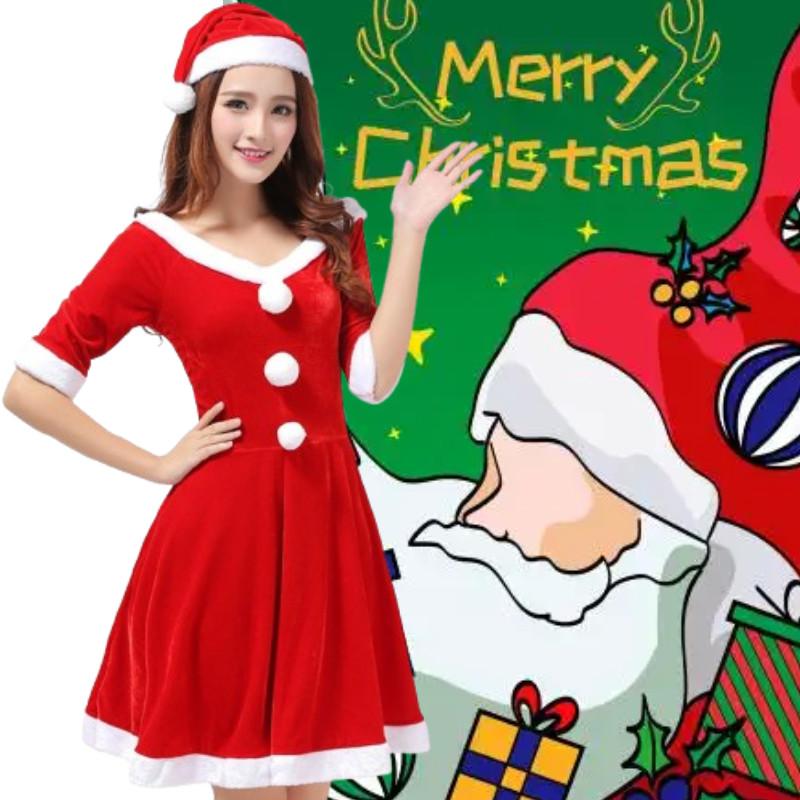 Christmas Party Costume For Adults With Velvet Fabric And Sexy Bunny Design For Night Events