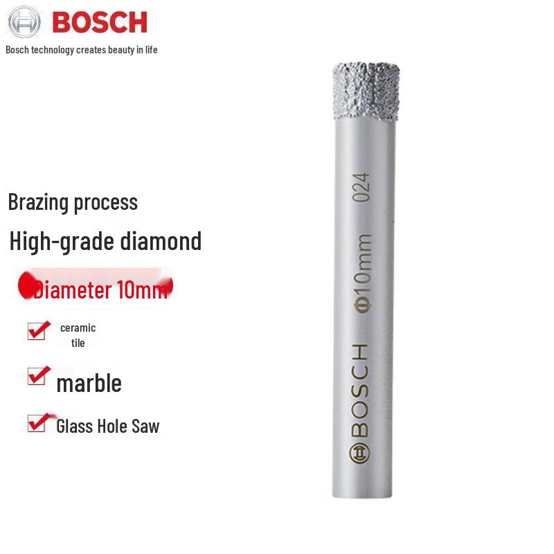 Bosch Brazed Diamond Tile and Glass Drill Bit CN plug (adapter included)