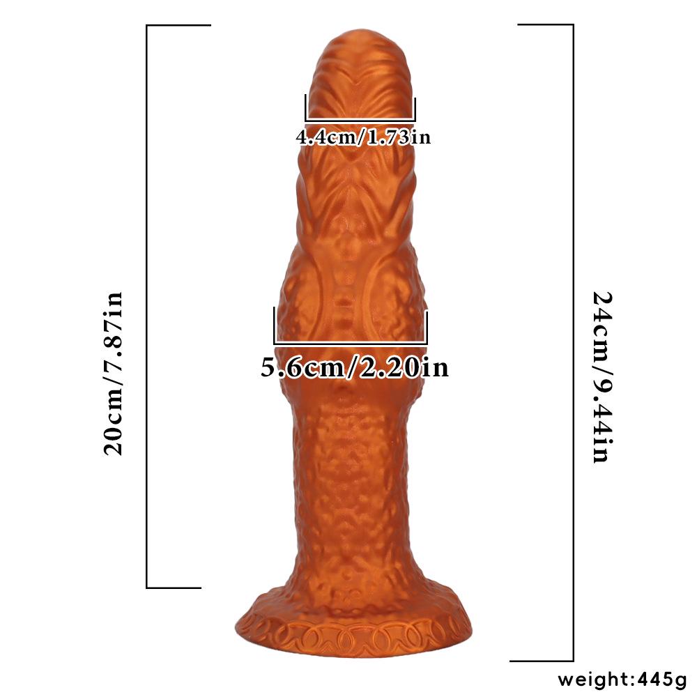 Extra Large Alien Foreskin Silicone Dildo & Anal Plug Masturbator