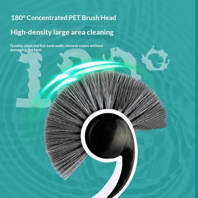 Long Handle Durable Plastic Aquarium Glass Algae Cleaner Corner Gap Cleaning Tools For Home