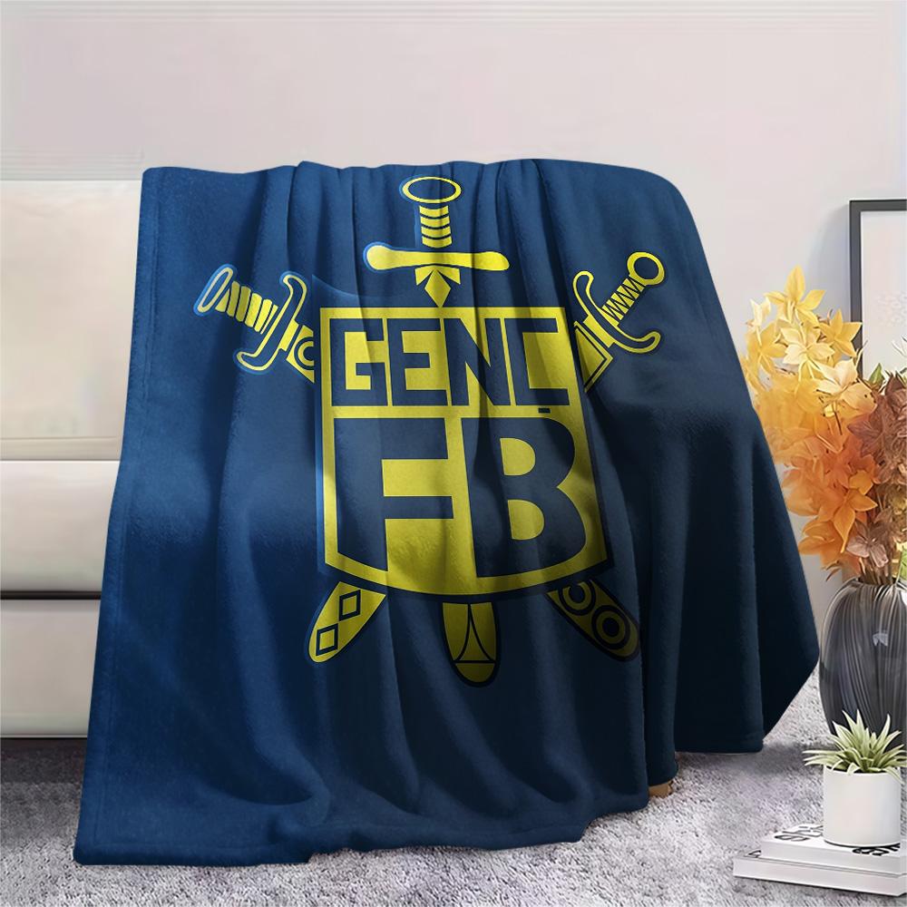 Coperta in Flanella Stampata Fenerbahçe Youth, Alta Qualità, Confortevole per Tutte le Stagioni, Arredamento per la Casa, Calore e Comfort