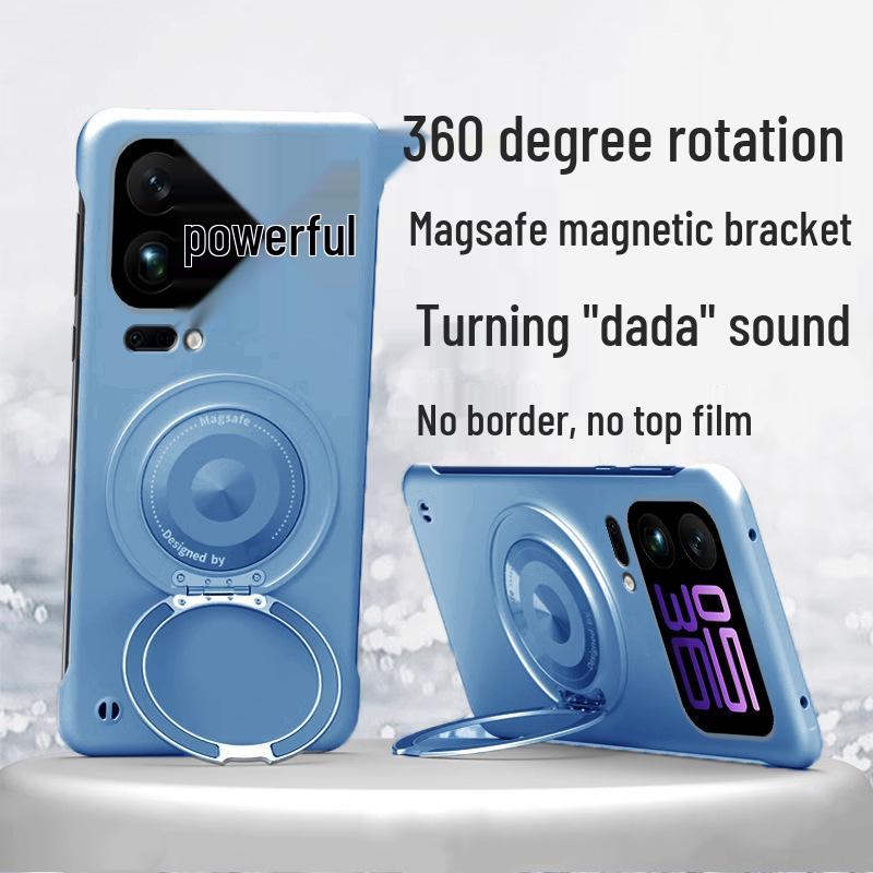 Custodia per Telefono con Supporto Rotante Magnetico per Xiaomi 17 Pro Max - Design Premium Senza Bordi per Uomo