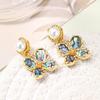 Women's Light Luxury Design Elegant Imitation Pearl Flower Tassel Earrings Fashionable And Versatile Niche Design Earrings