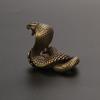 Zodiac Year of The Snake Brass Figurines Decoration Chinese Tea Pet New Year Gift Desk Decoration Animal Souvenir