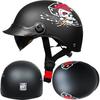 ZXC Retro Semi-helmet Men Women's Electric Bicycle Scoop Helmet Portable With Endoscope