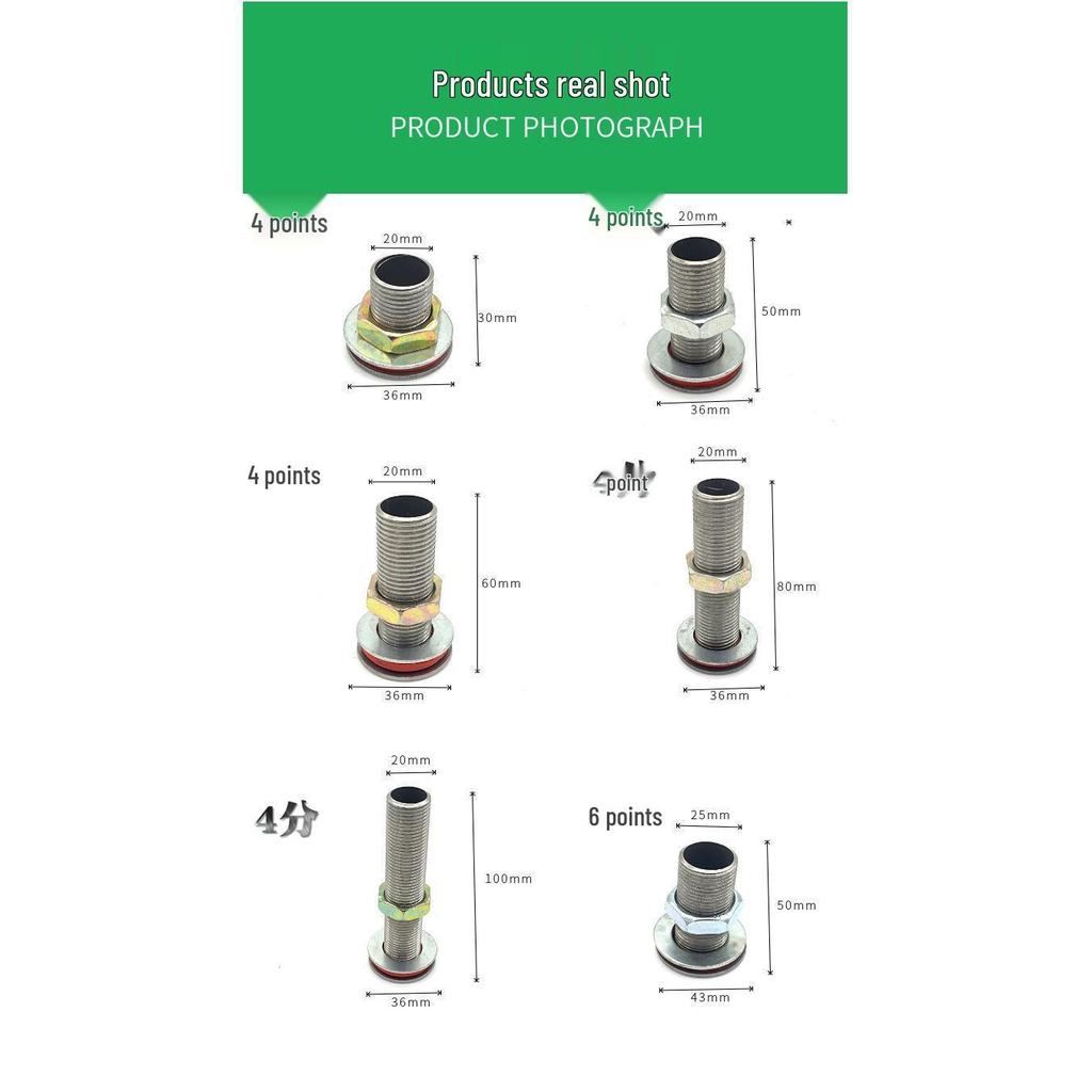 Stainless Steel 4-Point Thread Oil Drum Tank Connector