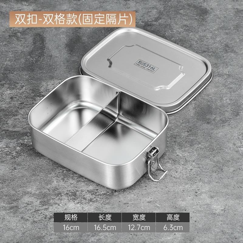 

316 нержавеющая сталь разделенный ланч-бокс герметичный герметичный бенто-бокс с крышкой 800 мл отсек изоляционный пищевой контейнер