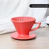 Ceramic V60 Pour-Over Coffee Filter Holder with Threaded Handle