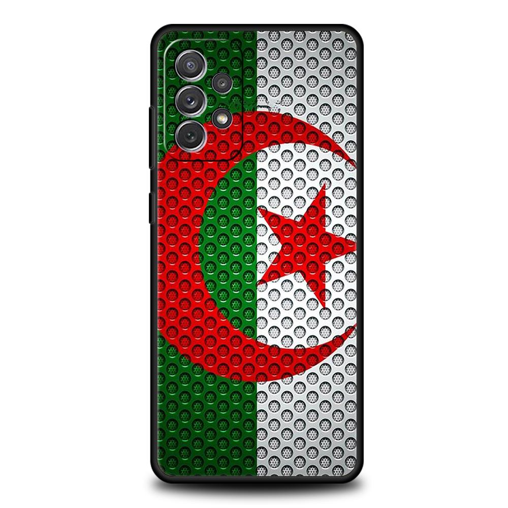 Algeria Flag Phone Case for Samsung Galaxy A15 A14 A25 A54 A34 A51 A71 A72 A73 A32 A52 A52S A11 A21S A31 A41 5G Soft Shell Capas