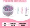 Pastel Colors Paper Clips, 1000PCS Small Colorful Paper clips1.1 inch, Durable and Rustproof, Great for Office School Organizing