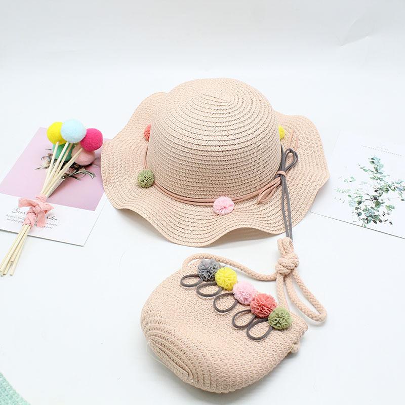 Children'S Hat Female Summer Sun Protection Princess Beach Hat Sun Hat Baby Bucket Hat Girl Straw Hat Sun Hat Basin Hat