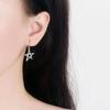 Elegant Silver Star Tassel Earrings for Women - Fashionable and Unique Hollow Design