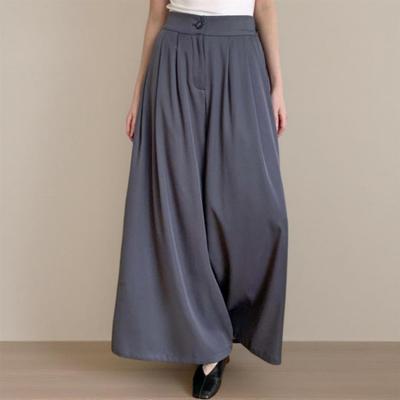 New Arrivals Open Run Women Office Look Back Banding Pintuck Wide Fit Long Slax