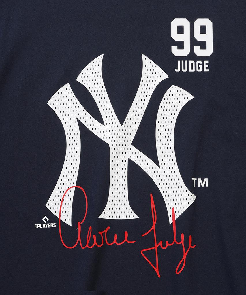 New Era Mlb New York Yankees Player Signature T-Shirt Team Navy
