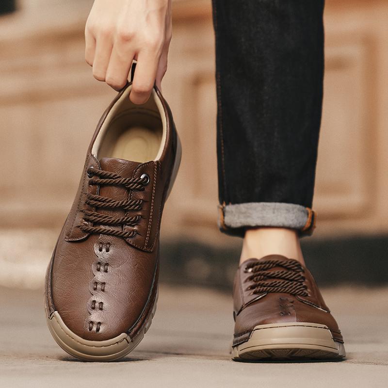 Handmade Men's Casual Leather Shoes For Men Loafers Moccasins Men Flats Shoes Driving Shoes