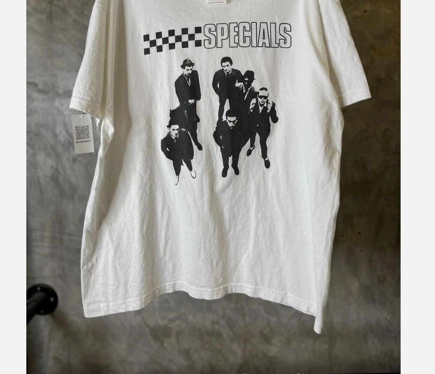 Vintage The Specials Band Cotton White T-shirt Men Women S-5XL M