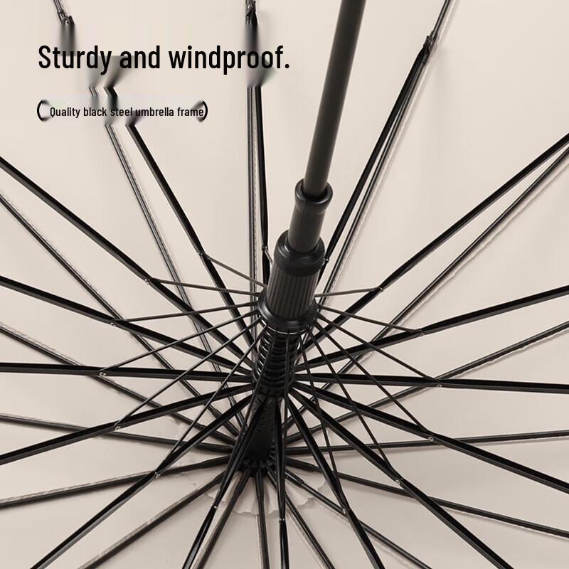 Mido M1613 Japanischer Stil Verstärkter 16-Rippen Winddichter Langstielschirm