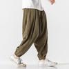 Pantaloni Casual di Velluto a Coste Stile Cinese da Uomo Pantaloni Larghi da Uomo Pantaloni Trendy di Marca da Uomo Pantaloni Bloomer a Gamba Larga