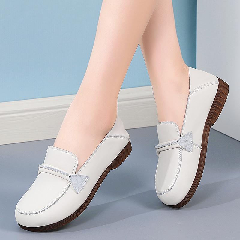 

Women’s Casual Leather Shoes Loafers Moccasins Walking Shoes Flats 41 чорний