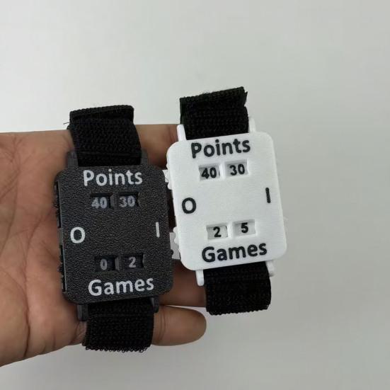 Handgelenk-Punktezähler Manuelle Zifferblattanzeige Anzeigetafel mit Armband Tragbarer Punktezähler Zählt Punkte für Pickleball Tennis Schläger Und Padel