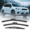 All Weather Wiper Blades 3Pcs Beam Set for Subaru Forester SK 2018-2024, Replacement Front Rear Wipers 26"+16"+14" Silent Blades, Original Equipment