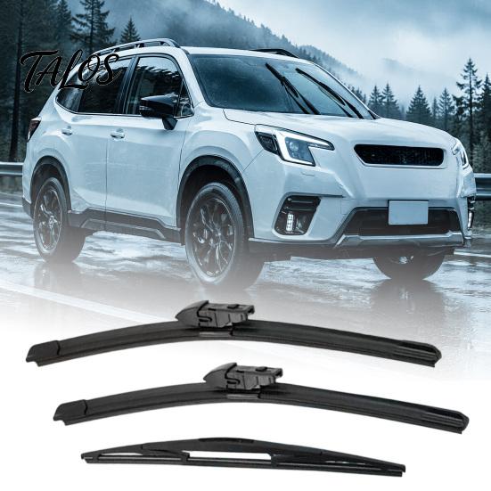 All Weather Wiper Blades 3Pcs Beam Set for Subaru Forester SK 2018-2024, Replacement Front Rear Wipers 26"+16"+14" Silent Blades, Original Equipment
