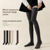 Autumn and Winter Thigh-tight Socks for Women To Look Slimmer, Anti-slip and Warm, High-top Pure Cotton Solid-color Simple Knee-high Socks