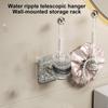 Wall Mounted Storage Rack Retractable Coat Towel Rack Toilet Paper Holder Hanger Multi-Purpose Jacket L-Shaped Telescopic Design
