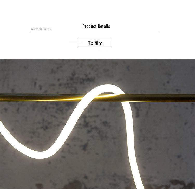 Minimalist Silicone Hose Pendant Light for Dining Table or Bar