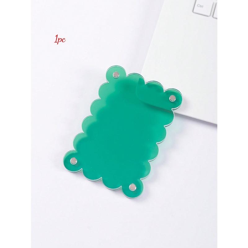 Acrylic 3-Inch Refrigerator Magnets, Colorful Transparent Mini 3-Inch Magnetic Photo Frames, Creative Lightweight Floral Design Refrigerator Magnets