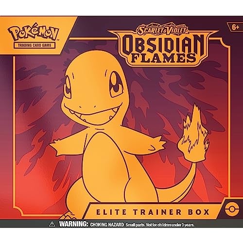 Pok?mon Trading Card Game Scarlet & Violet Obsidian Fire Elite Trainer Box (9 Booster Packs, 1 Full Art Foil Promo Card & Premium Accessories)