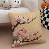Cuscino Fiore di Ciliegio Ukiyo-E Federa per Cuscino Stile Giapponese Copricuscino per Divano Bottone Nascosto Poliestere Resistente Cuscino per Sedia
