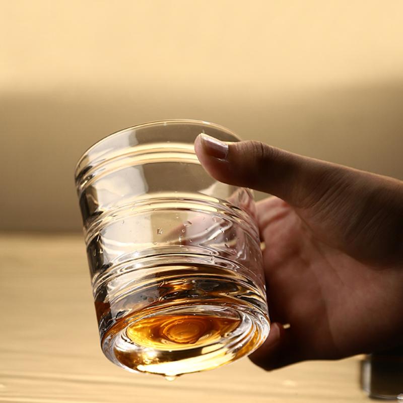 8.6oz/8.9oz Glas Ausländisches Weinglas Europäischer Stil Dickbodiges Whiskeyglas Haushalt Klassische Luxus Cocktail Brandy Tumbler