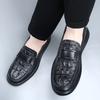 Casual Leather Shoes Men's New Leather Dress Business Men's Shoes Soft Sole One Pedal