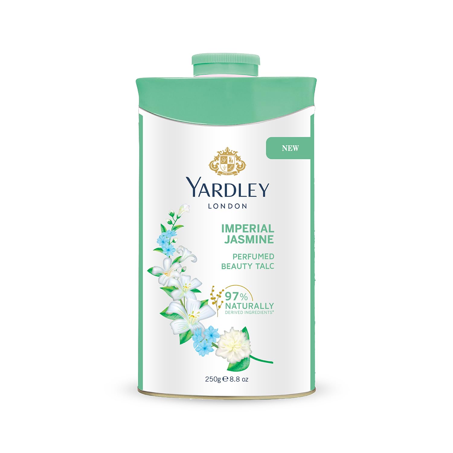 

Yardley London Imperial Jasmine Perfumed Talc for Women 250g Smooth Fragrant Beauty Powder Luxury Skin Care