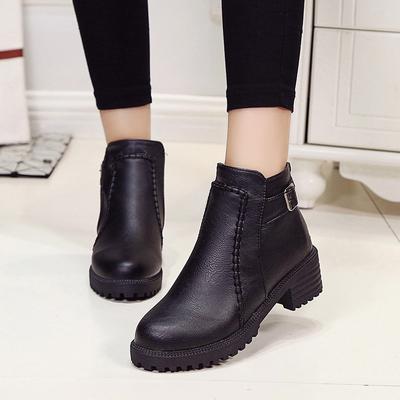 Fashion Autumn Boots Women Vintage Leather Ankle Short Casual Botas Non-SlipWestern Boots Cowboy Boots Motorcycle Pour Women 67uy