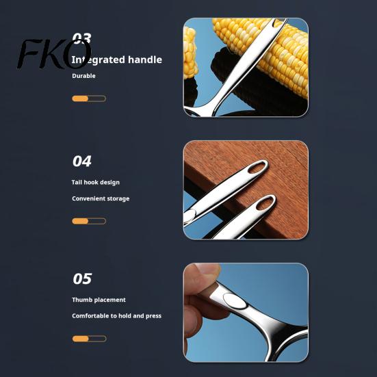 Corn Peeler Stripper Tool, Manual Remover for Fresh Corn, Versatile Tool Ergonomic Kernel Shucker BBQ Home Kitchen Multi-Functional