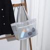 Breathable Travel Net Handbag Transparent Nylon Bathing Wash Pouch Mesh Clothing Pocket  Grocery