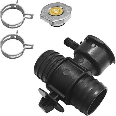 Radiator Coolant Filler Neck with Cap, Radiator Hose Connector Replace# 52028810AL 52029195AK 55116901AA, Compatible with Chrysler 200 Sebring Dodge