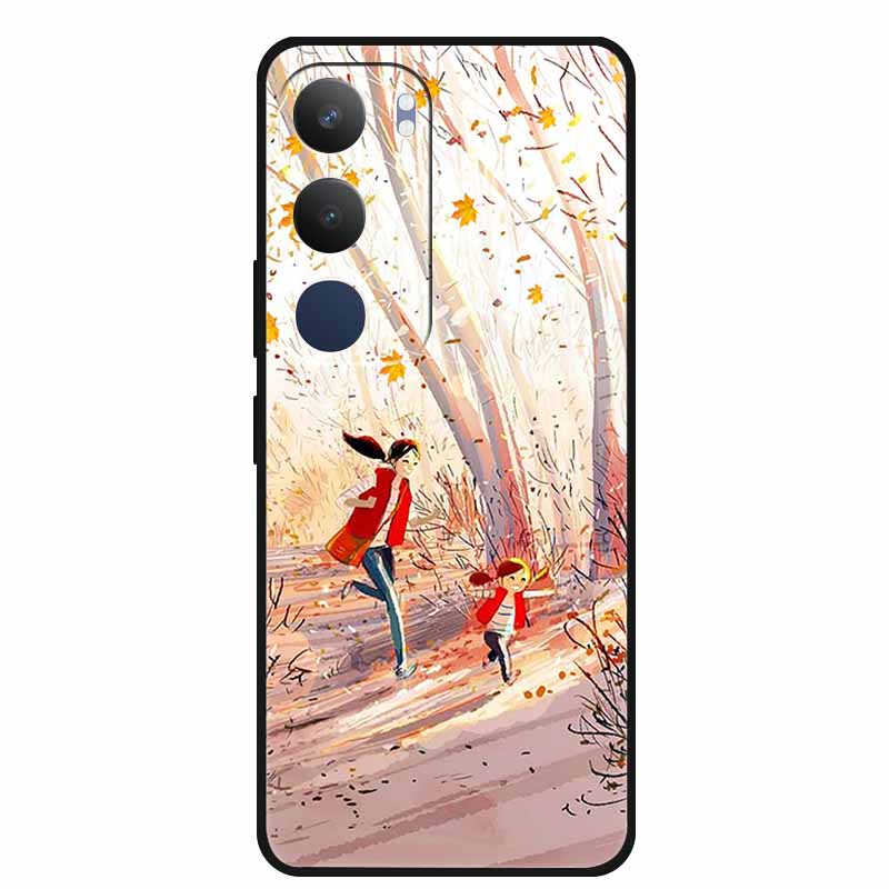 For Vivo Y19s 4G Case TPU Dustproof Coque Shell Black Soft Silicone Case for Vivo Y19s Pro Y 19s 4G Protective Phone Back Cover