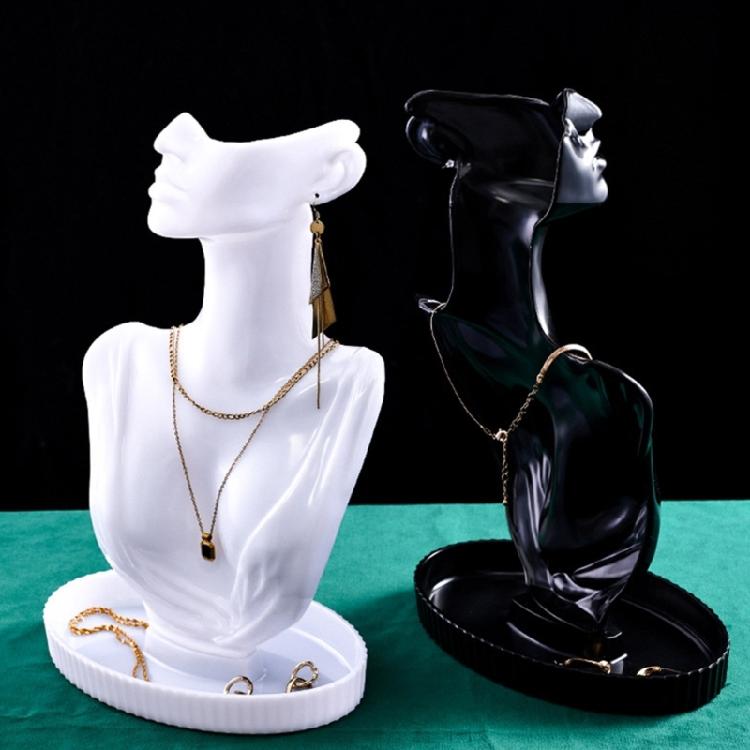 Practical Necklace Display Rack Mannequin Holder for Exhibitions and Collections