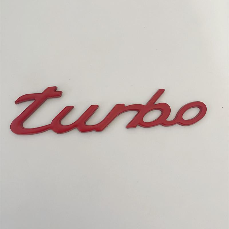 3D Metal TURBO Car Rear Boot Trunk Side Fender Car Emblem Badge Sticker Decals